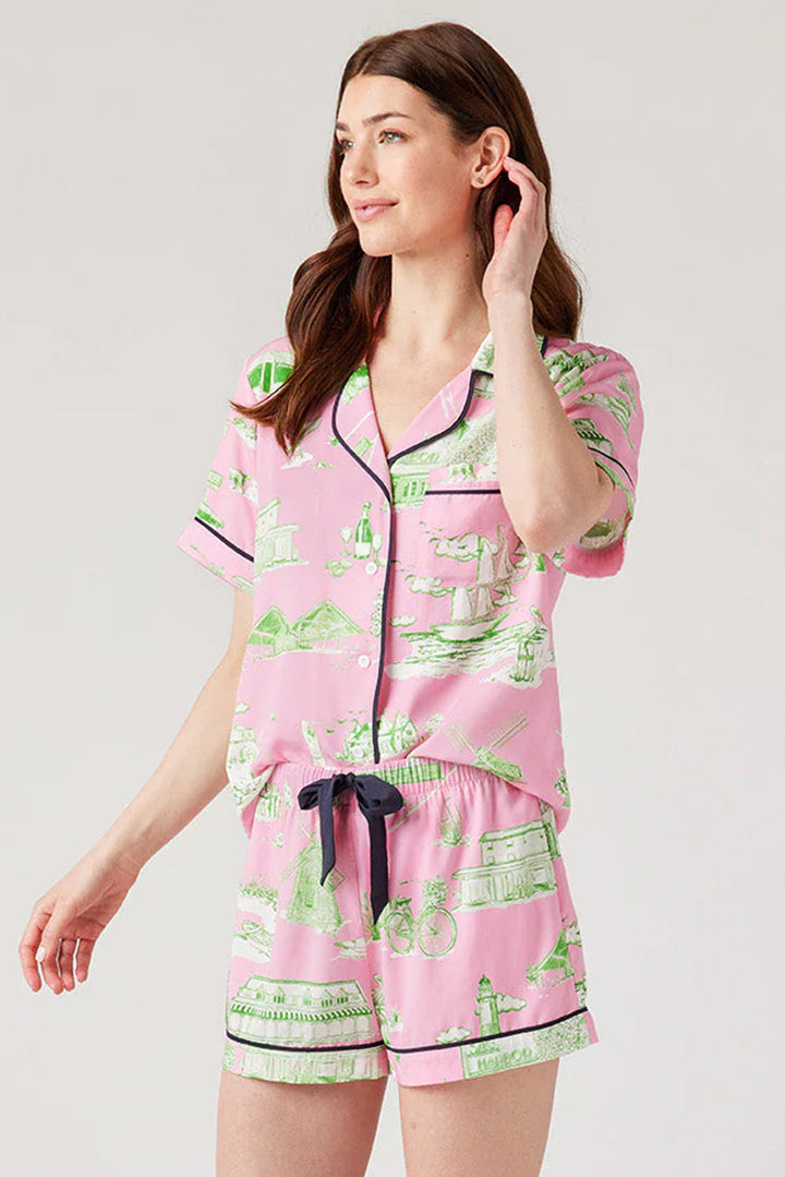 holiday resort short 2pcs pajama set