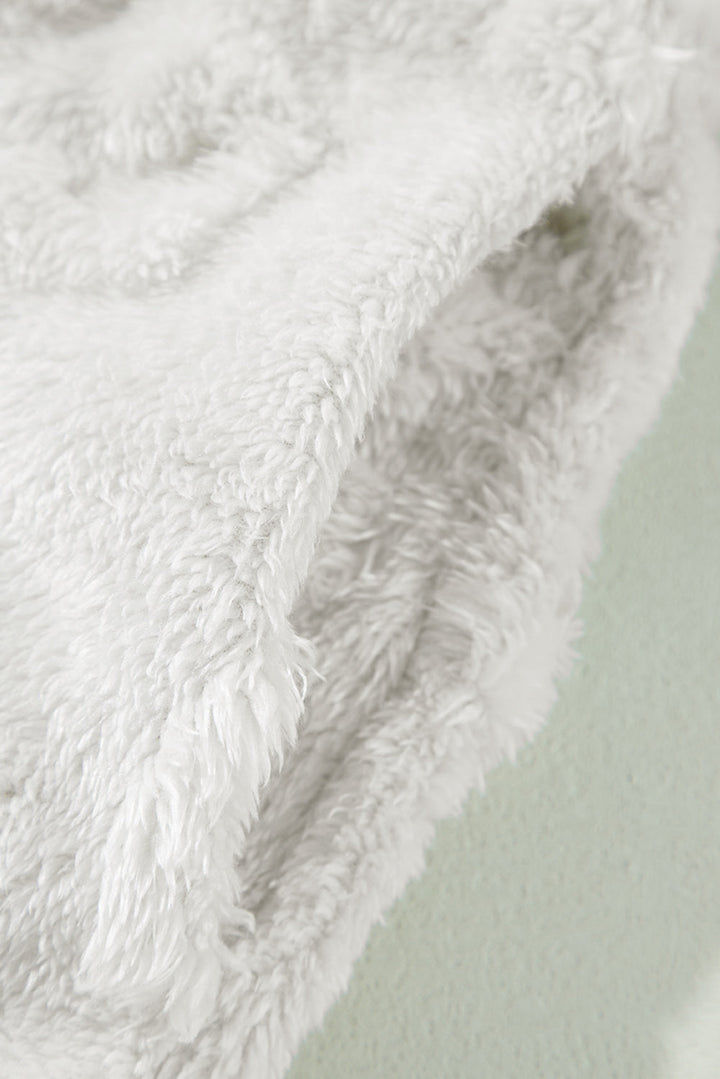 textured leopard fleece loose two piece lounge set 2