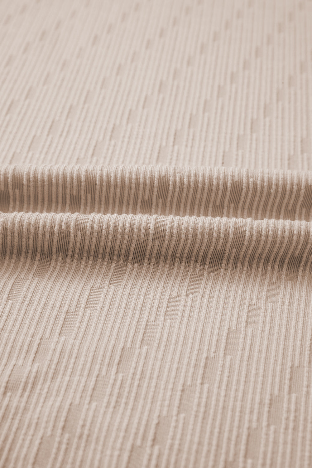 Einfarbiges, strukturiertes Langarmoberteil