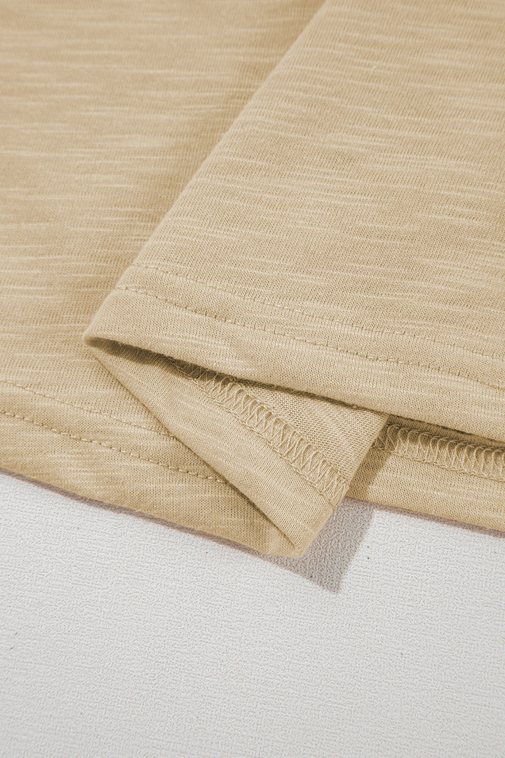 metallic sheen edge scoop neck tank top