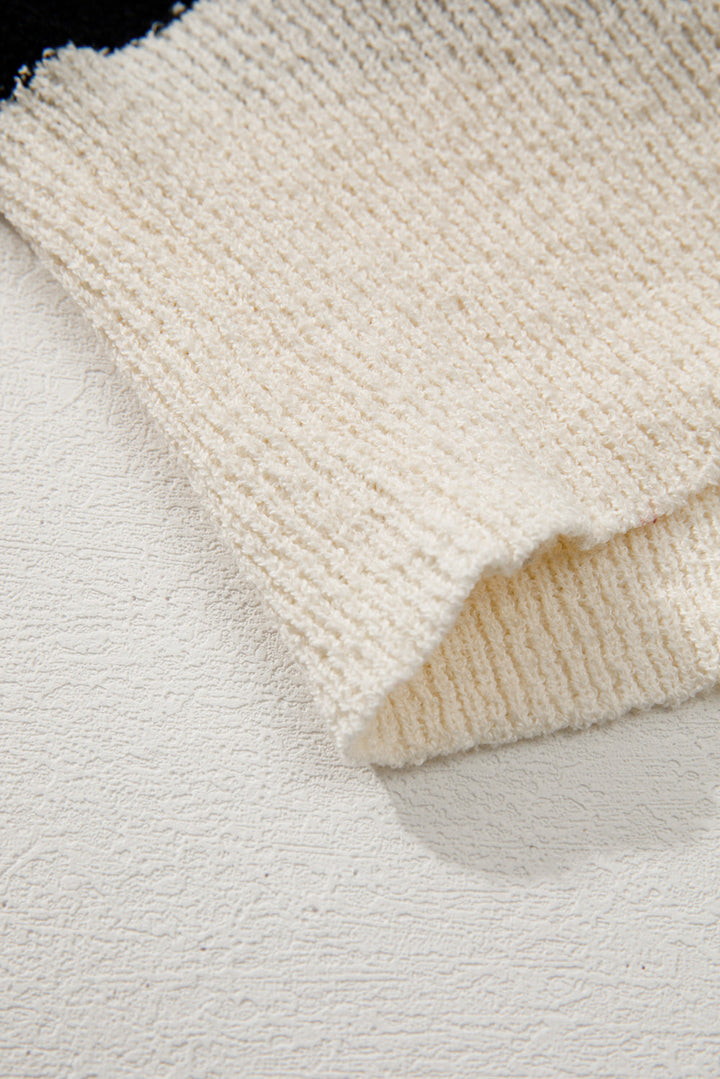 Striped O Neck Sweater Vest