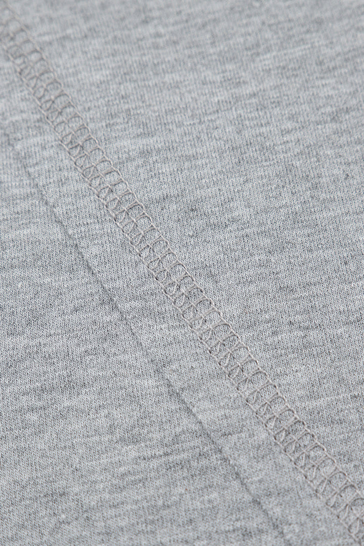 high raglan half sleeve v neck oversized t shirt