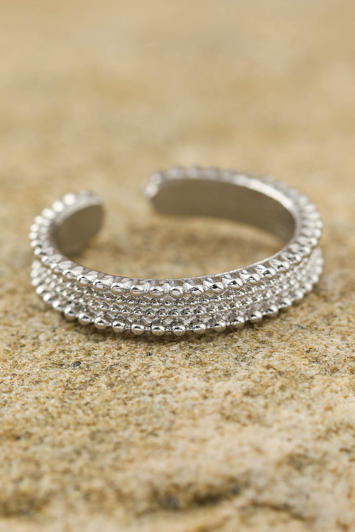 3 Stücke Ring Set mit Strasssteinen und Legierung