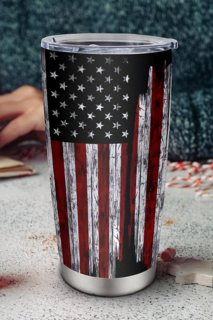 Isolierter Edelstahlbecher mit amerikanischer Flagge, 590 ml