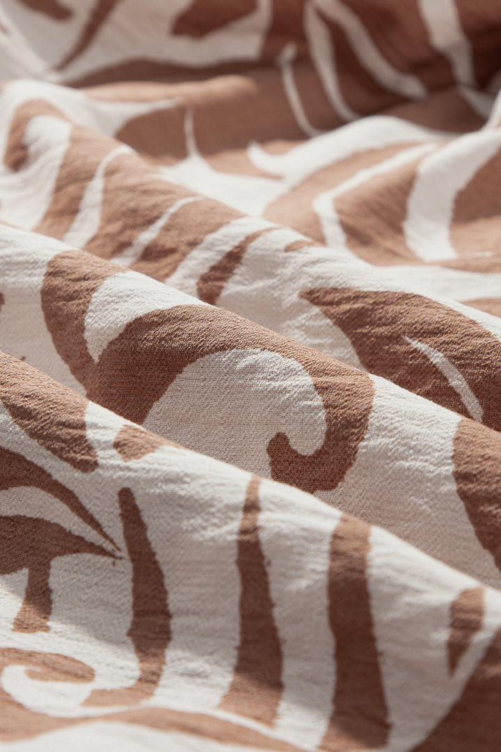 Floral Shirred High Waist Spaghetti Straps Maxi Dress