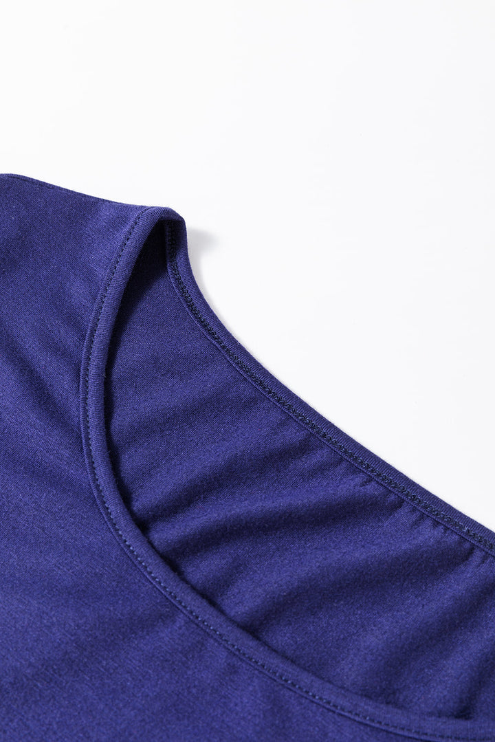 solid top and christmas pants two piece lounge set