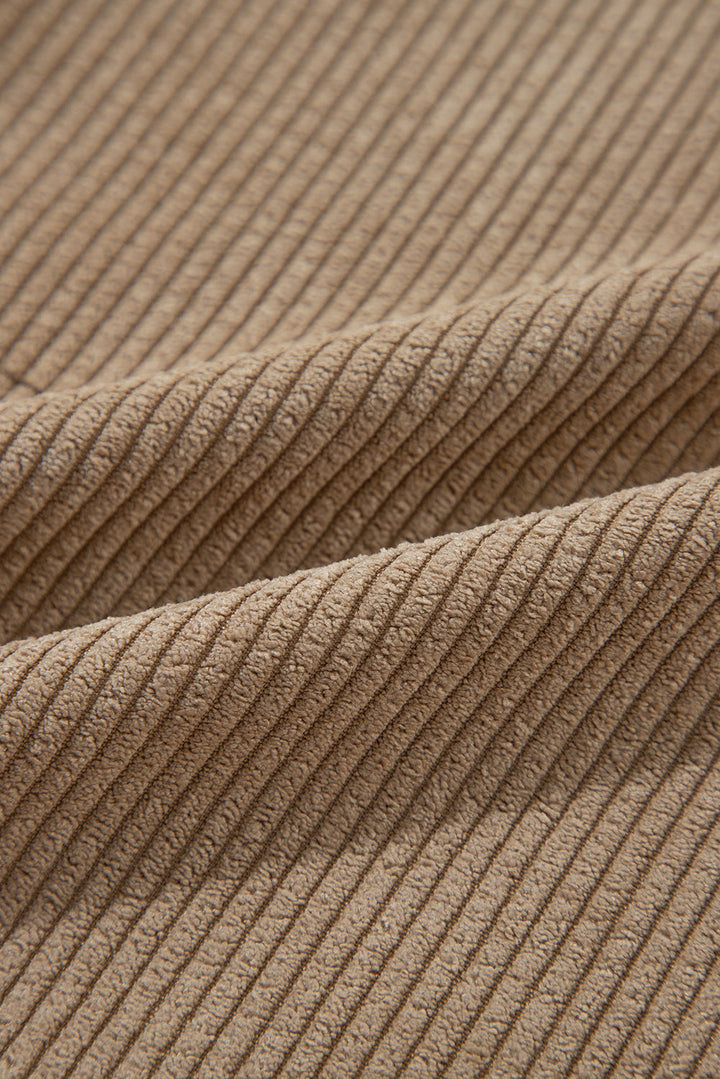 Flower Print Corduroy Overalls