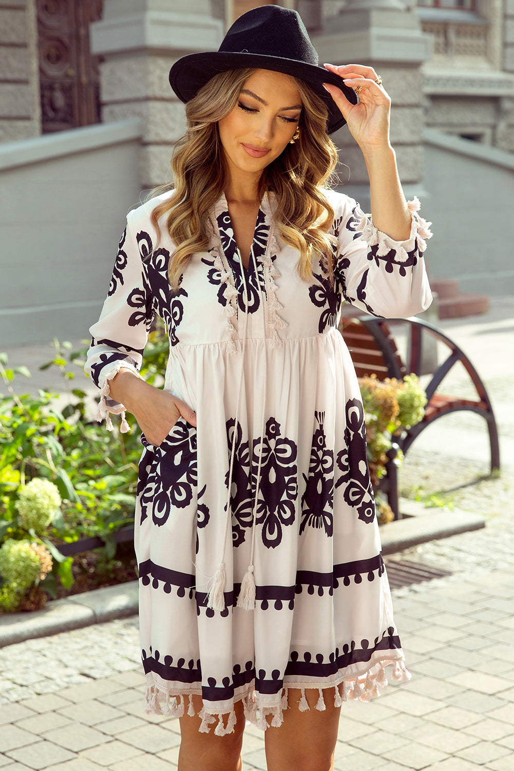 sachin and babi light blue dress Women's Embroidery Self Tie Denim Dress main image 1