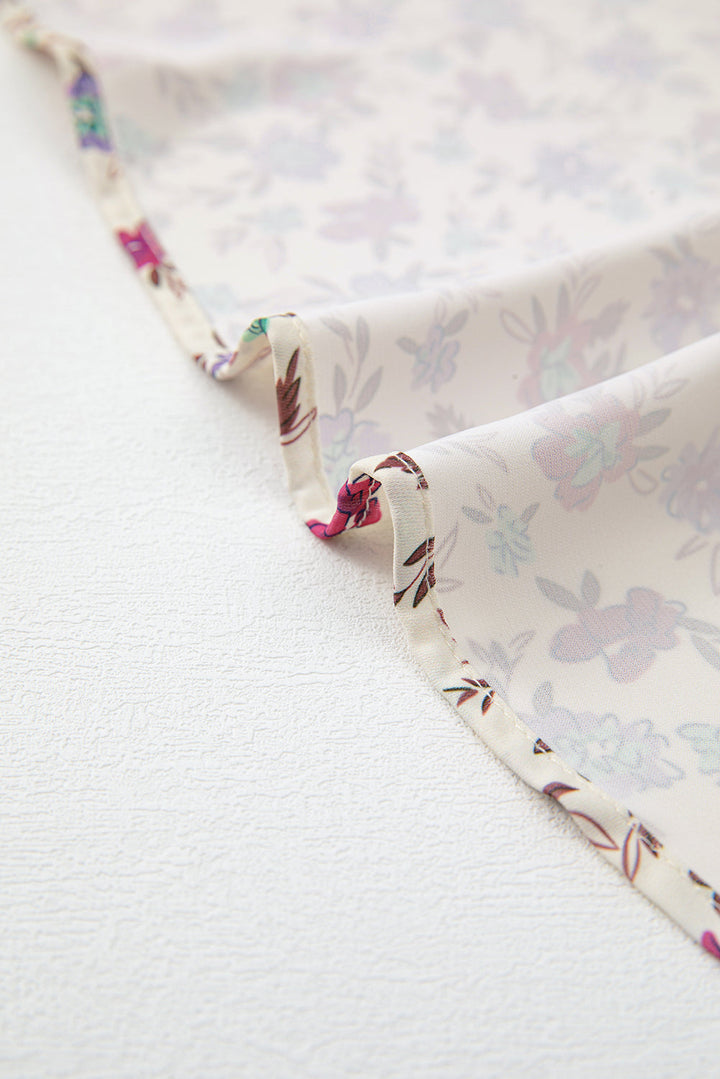 bohemian ditsy floral smocked fit flare sundress