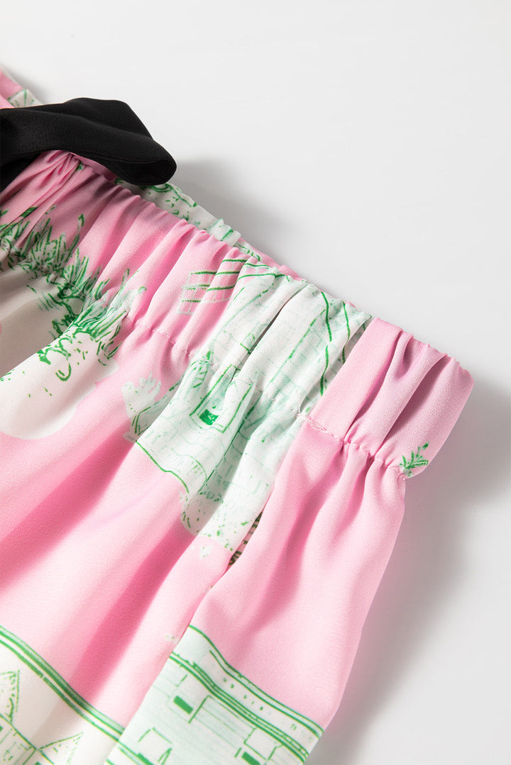 holiday resort short 2pcs pajama set