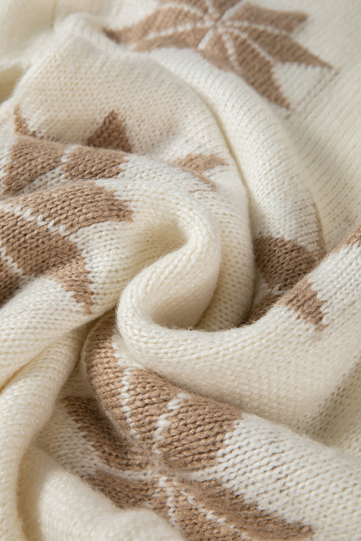 Snowflake Christmas Tunic Sweater