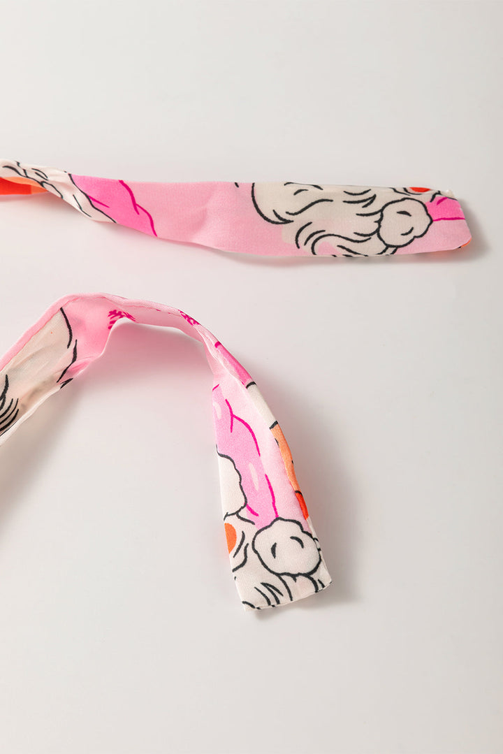 santa claus snowflake long sleeve shirt christmas pajama set