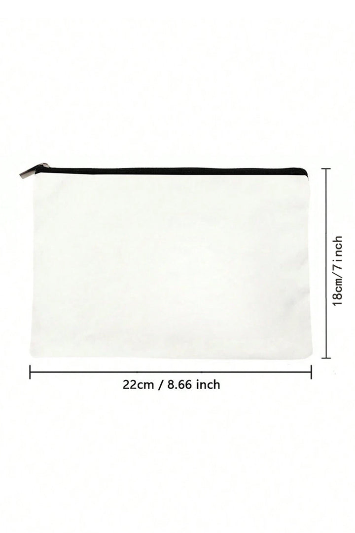 Trousse de maquillage à fermeture éclair et imprimé graphique TEACHER