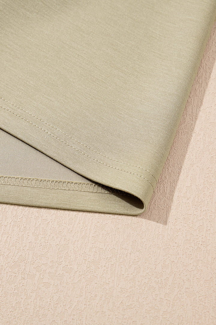 studded cap sleeve round neck t shirt