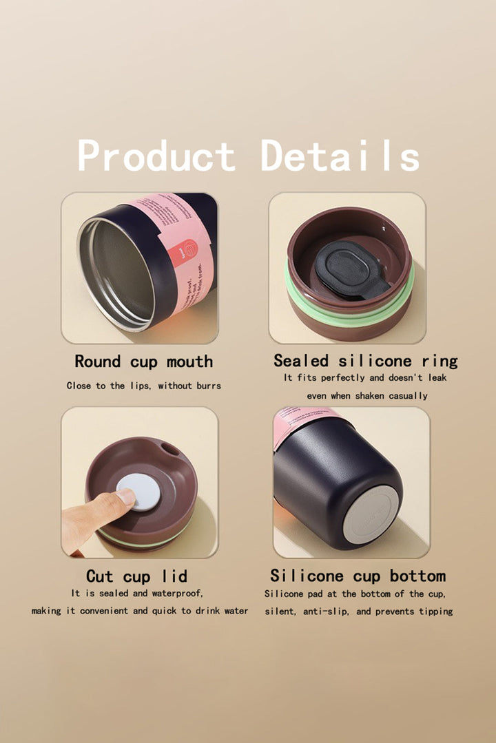 12/20 OZ Edelstahl Vakuum Tragbare Kaffeetasse 2er Set