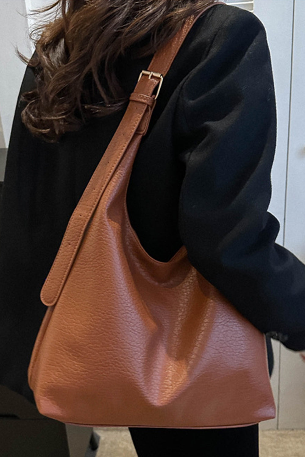 Sac à bandoulière en cuir à bandoulière réglable