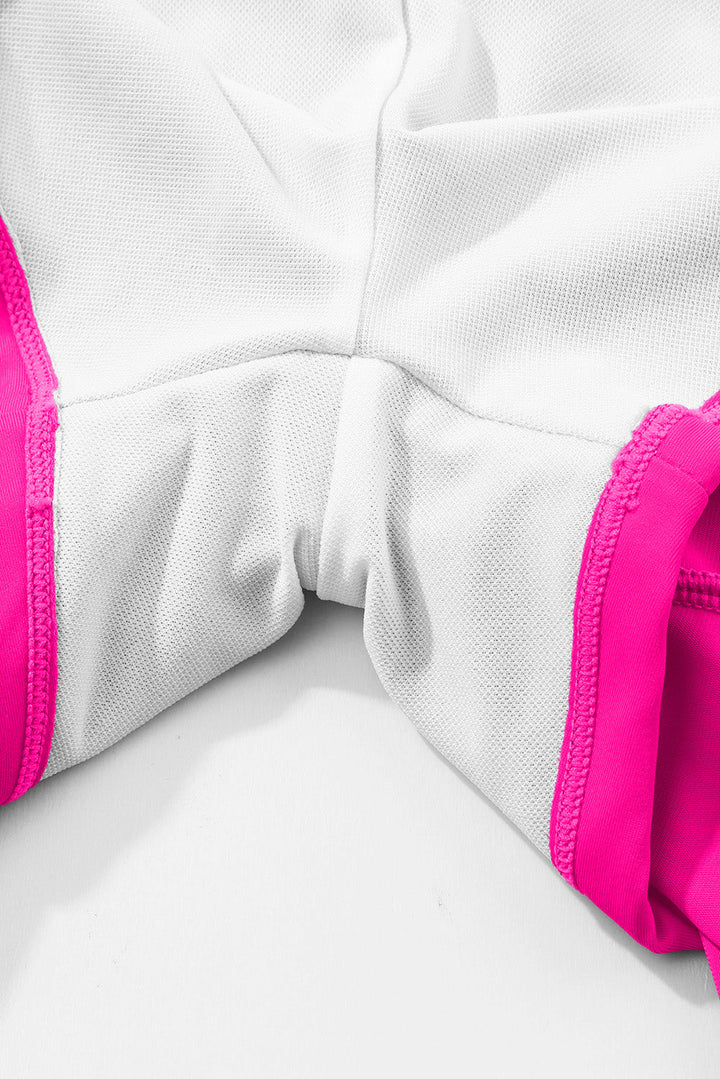 drawstring elastic waist lined ruffle shorts bikini bottom