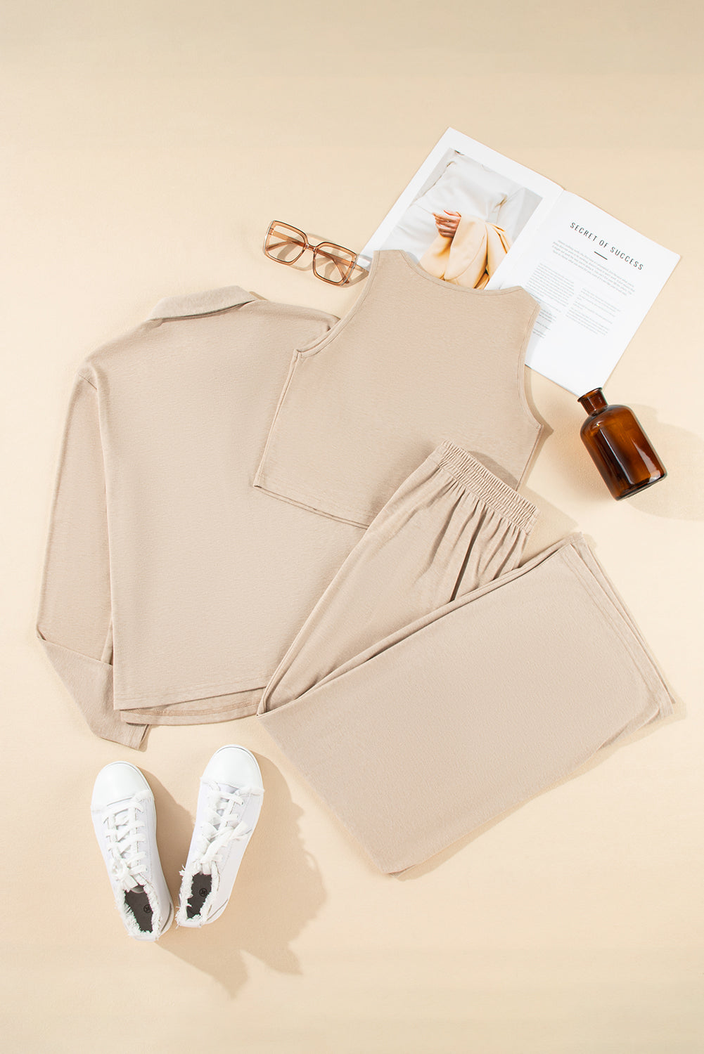 3 piece cozy knit lounge set 1