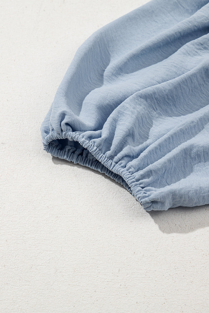 shirt collar button up short puff sleeve tiered shift dress