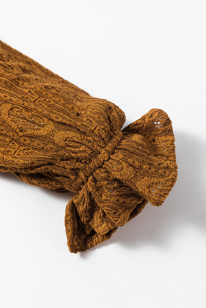 Lace Crochet Buttoned Square Neck Shift Mini Dress