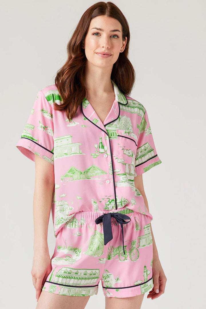 holiday resort short 2pcs pajama set