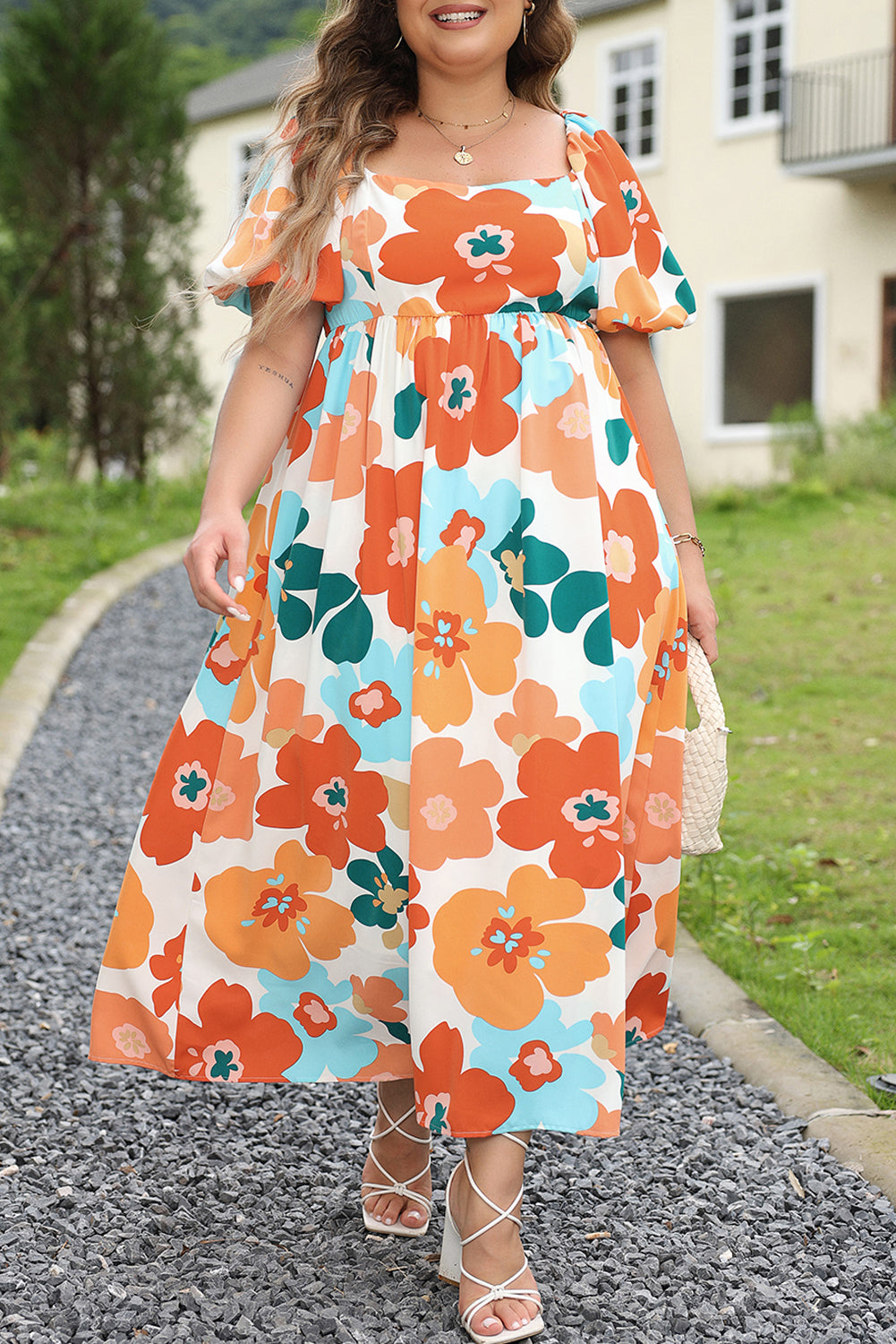 knee length dresses for ladies Deana Shirred Maxi Dress