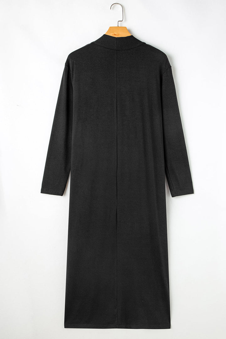 split long cardigan and skinny pants lounge set 1