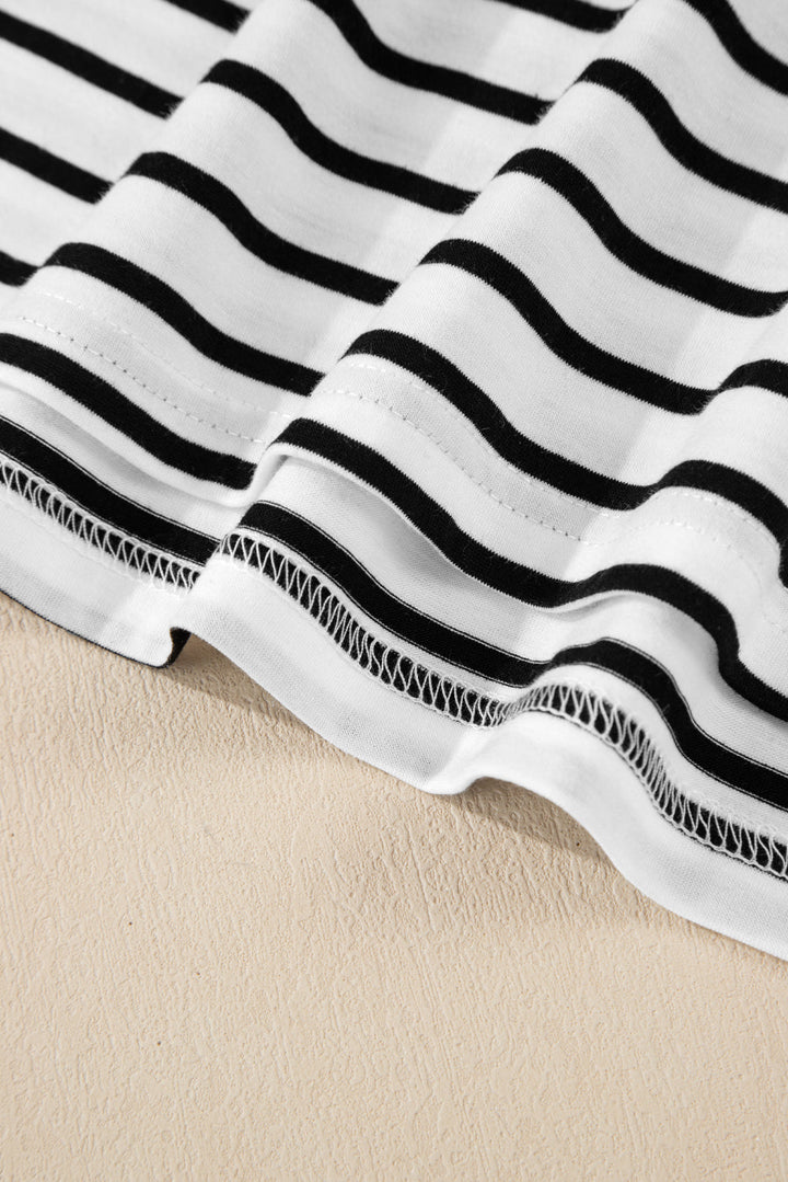 half sleeve scoop neck loose top