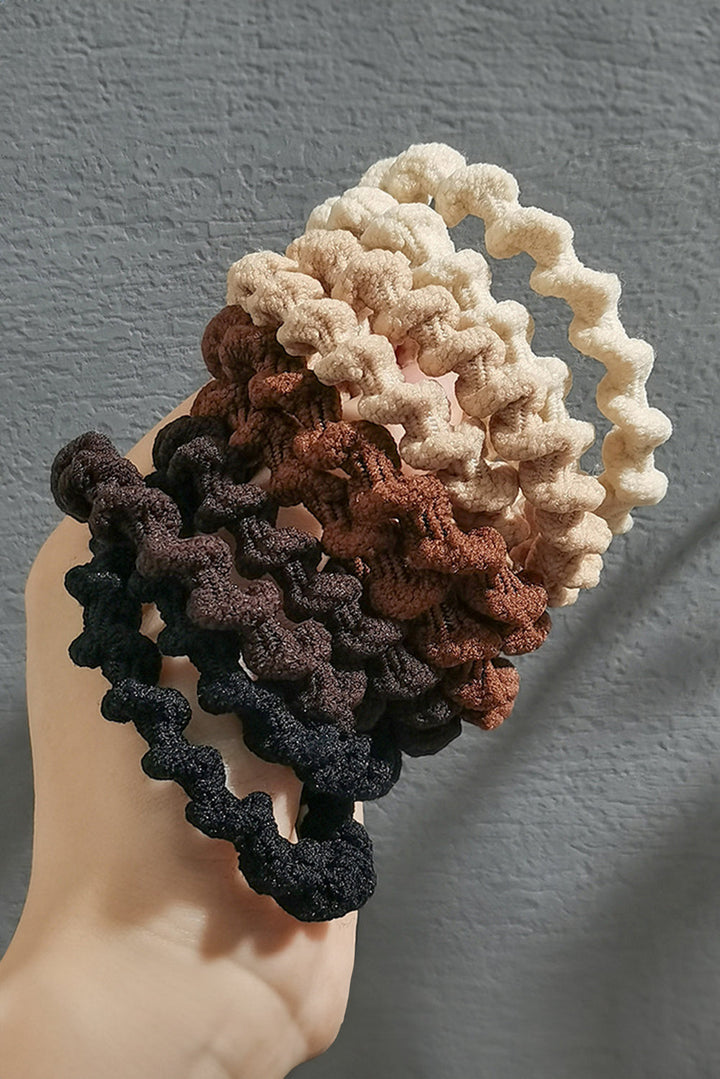 5 Stücke spiralförmiges hochelastisches Haargummi