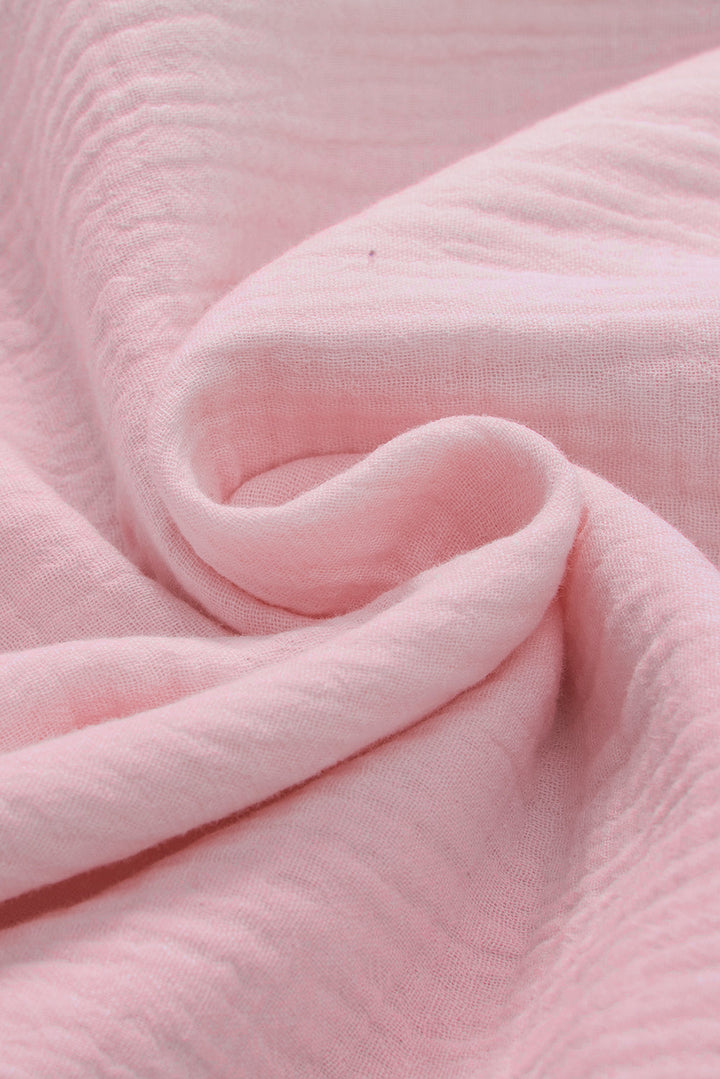 crinkled cotton gauze ruffle sleeve blouse 1