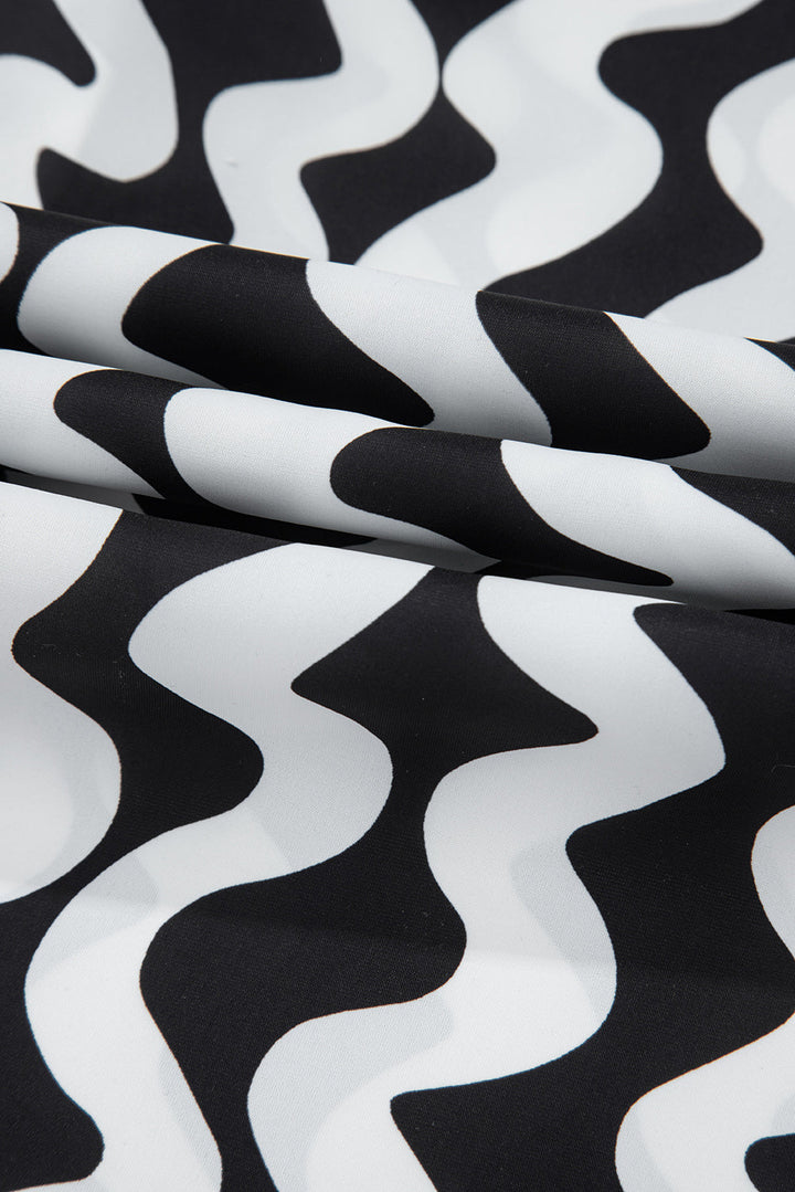 print loose fit open front beach cover up