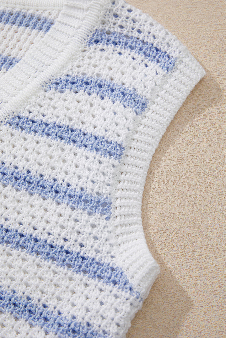 v neck gold buttons elegant sweater vest