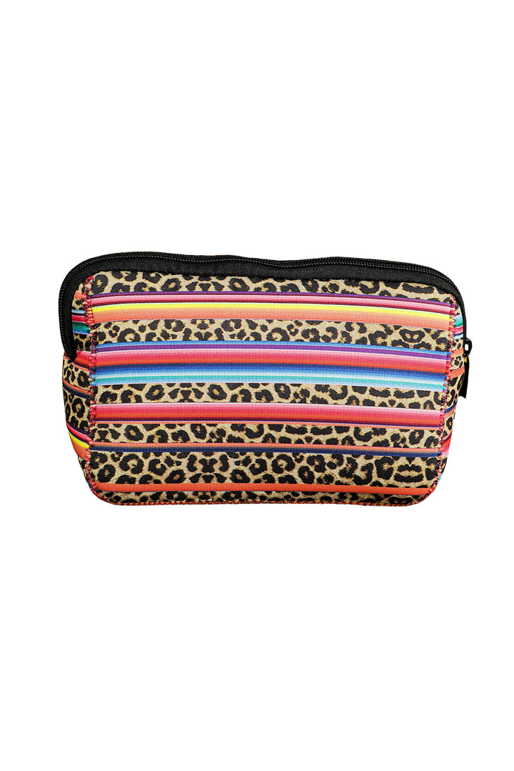 Trousse de maquillage léopard Serape 14 x 19 cm