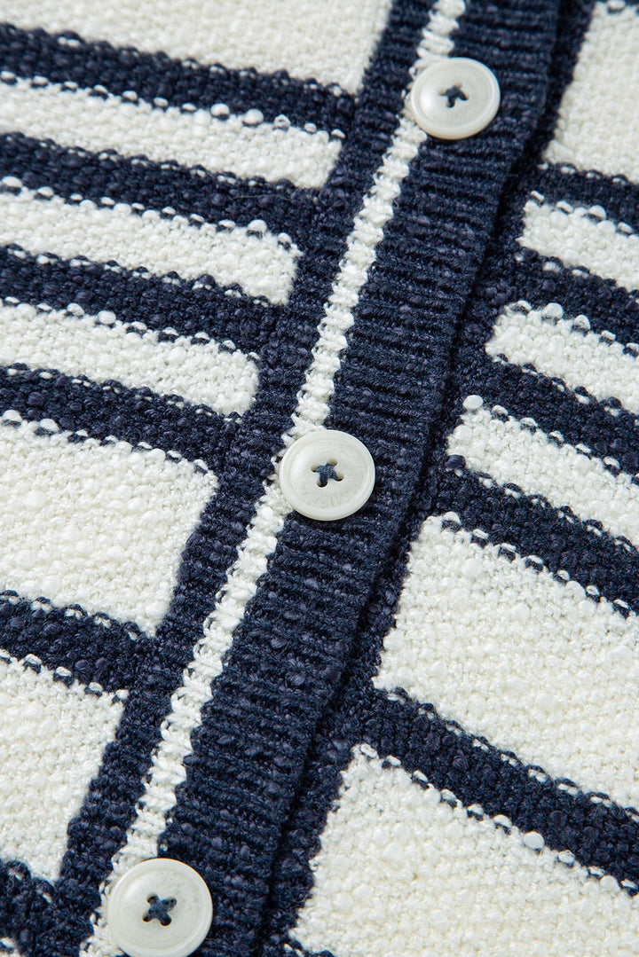 Loose Buttoned V Neck Sweater Vest