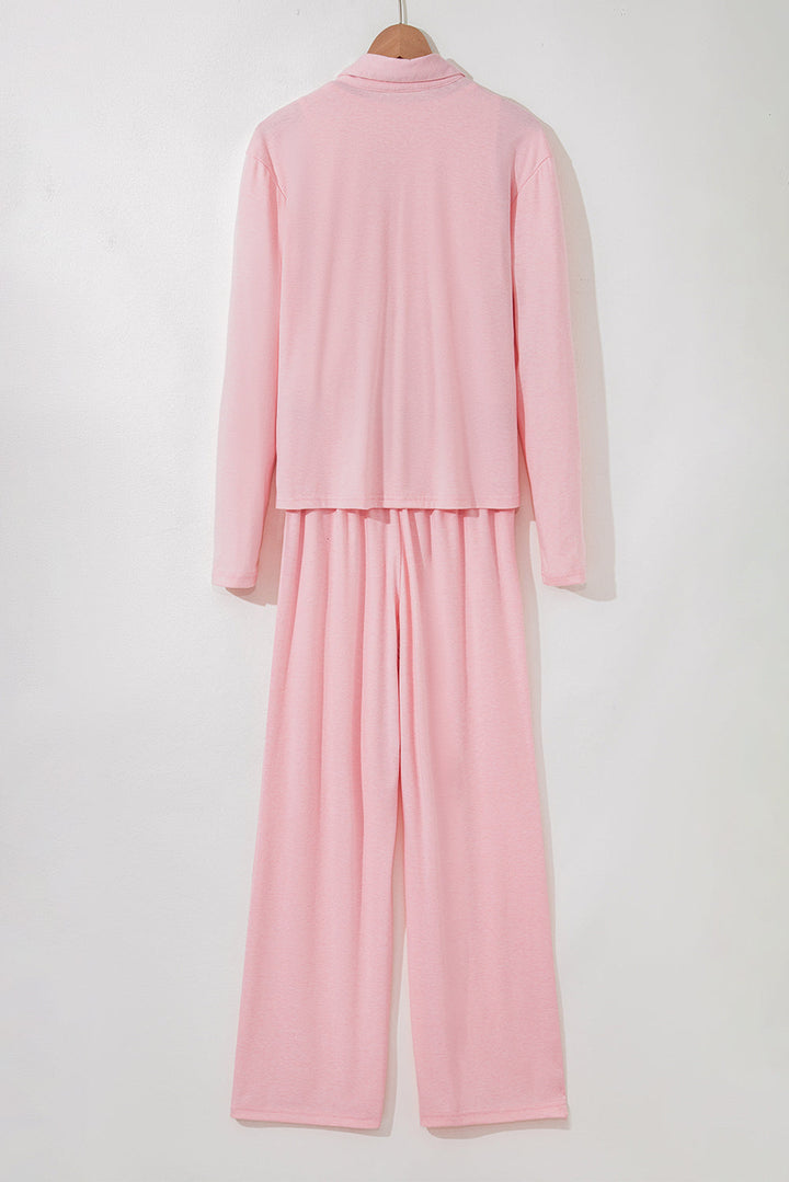 3 piece cozy knit lounge set