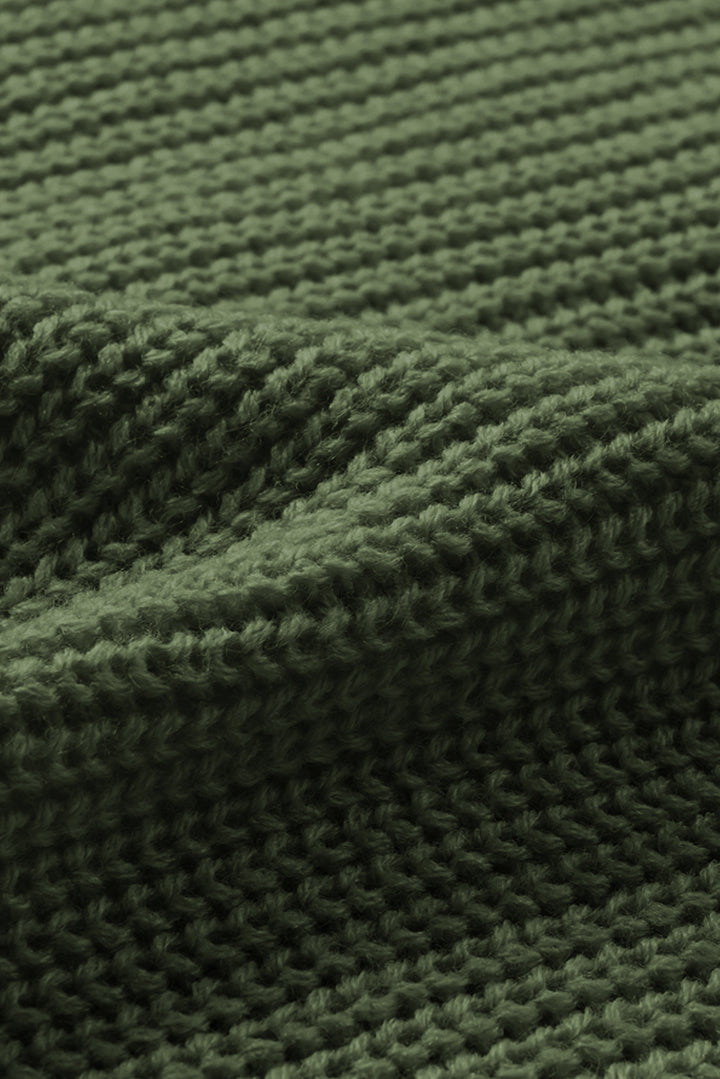 Bishop Sleeve Button V Neck Cardigan Sweater