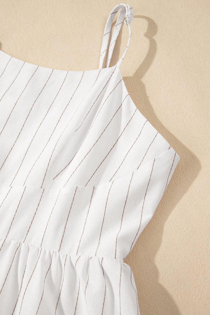 Spaghetti Strap Pocketed High Waist Maxi Dress