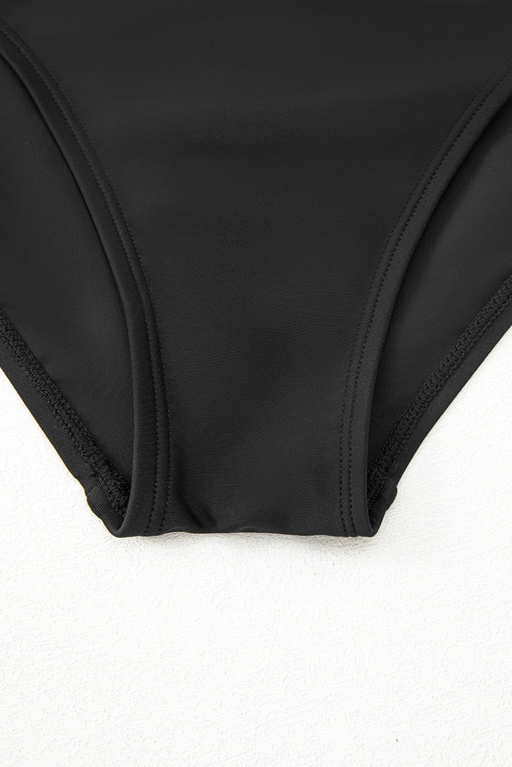 scoop neck adjustable tankini and matching skort bathing suit