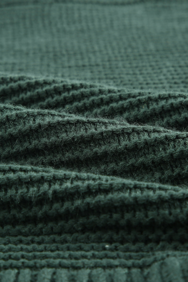 Dark Green Cozy Long Sleeves Turtleneck Sweater