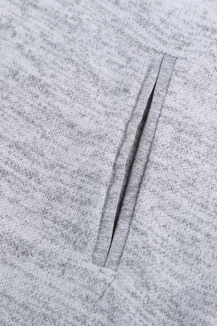 Women's Gray Tribal Print Vintage Drawstring Hoodie