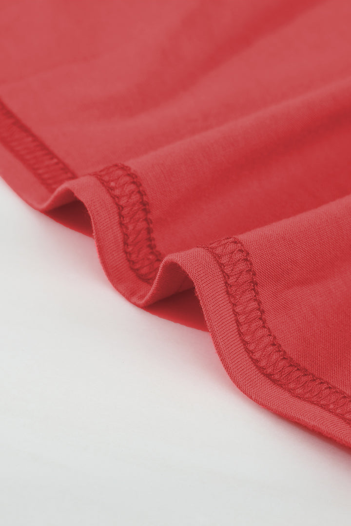 Family Matching Round Neck Short Sleeve Color Block Adult Maxi Dress