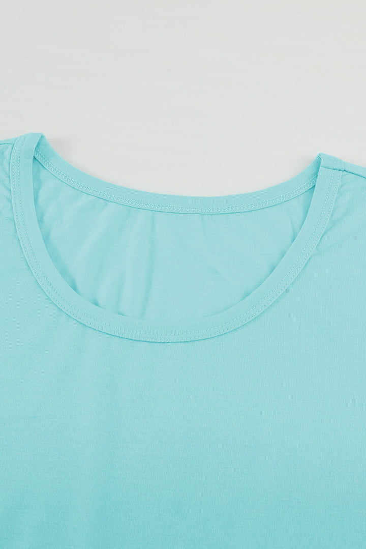 Family Matching Round Neck Short Sleeve Color Block Adult Maxi Dress