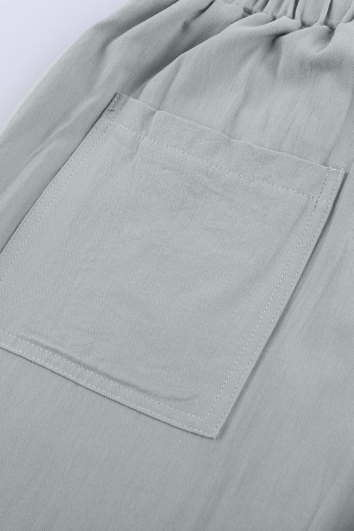 Women's Gray Casual Pockets Pants