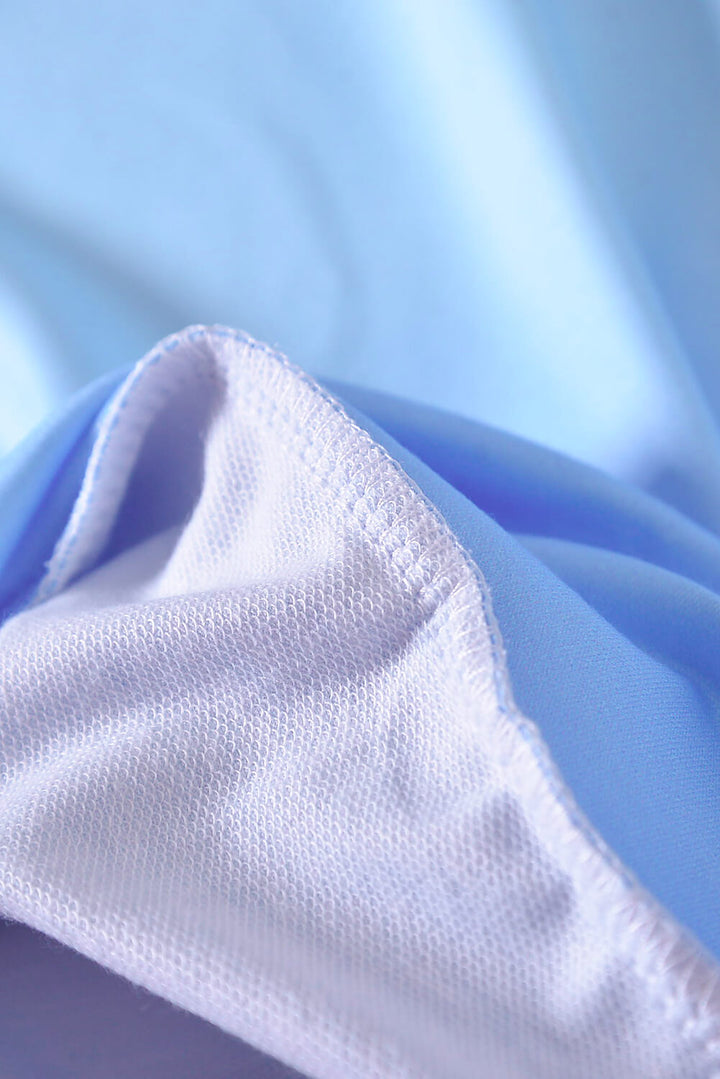 Lila-blaues Batik-Farbblock-Sweatshirt