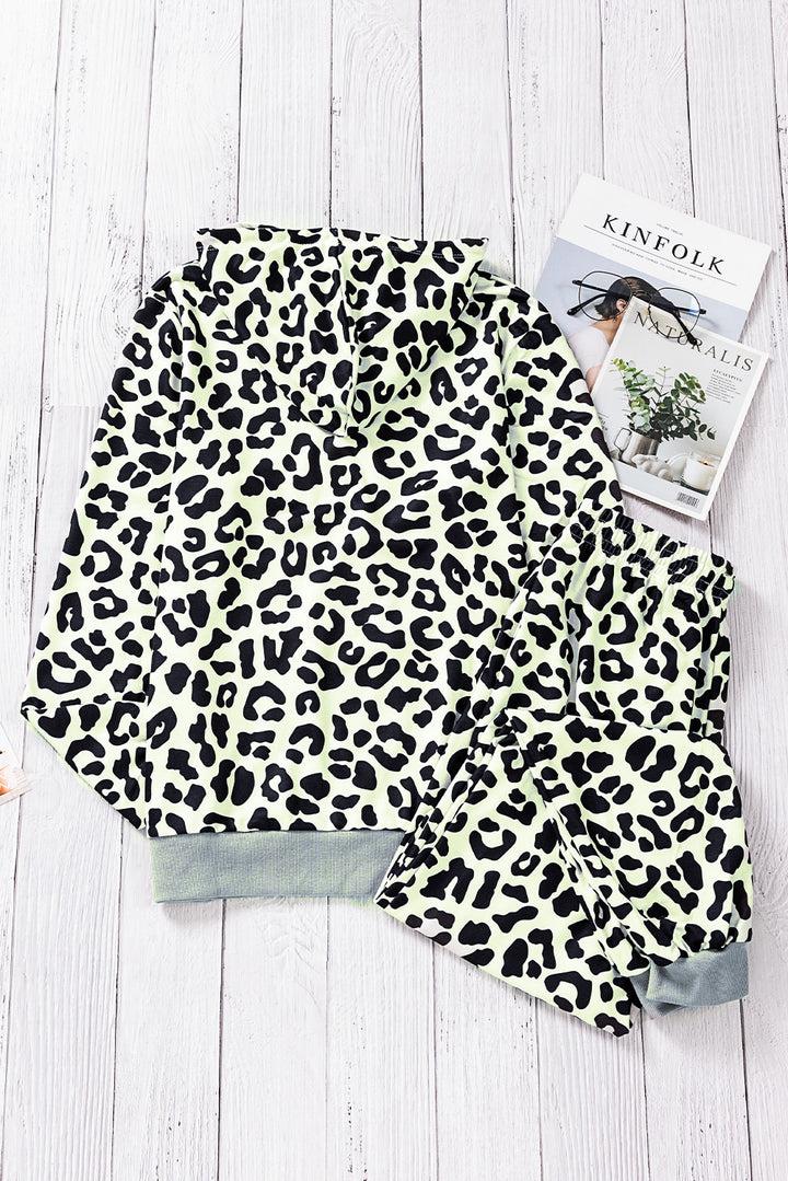 Sport Leopard Hooded and Pants