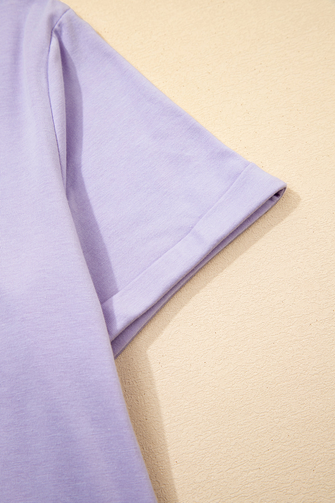 Casual Plain Crew Neck Tee