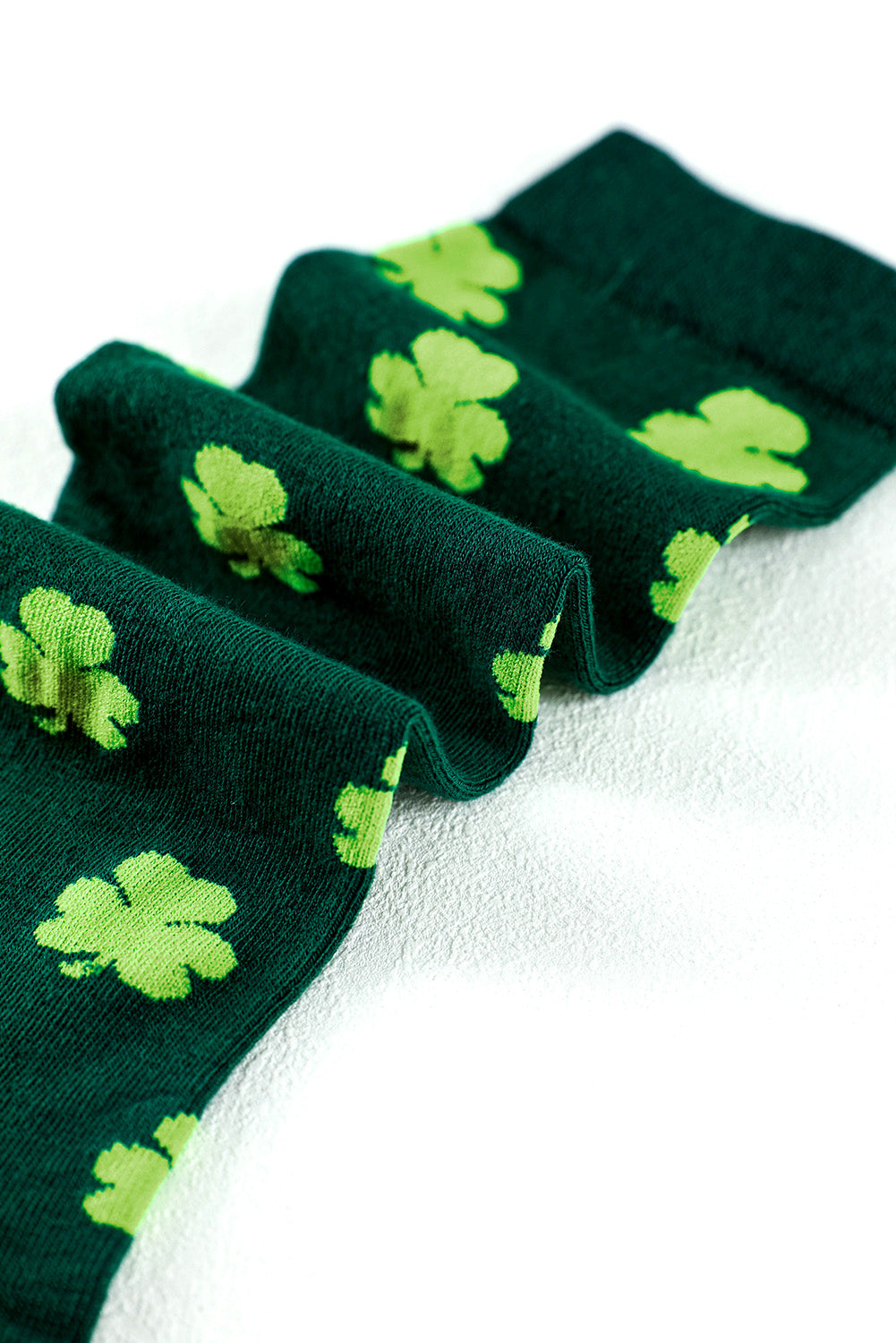 Schlauchsocken mit St. Patricks Kleeblatt-Print