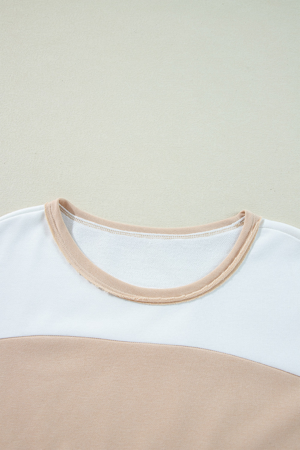 Colorblock Patchwork Side Split Tunic T Shirt