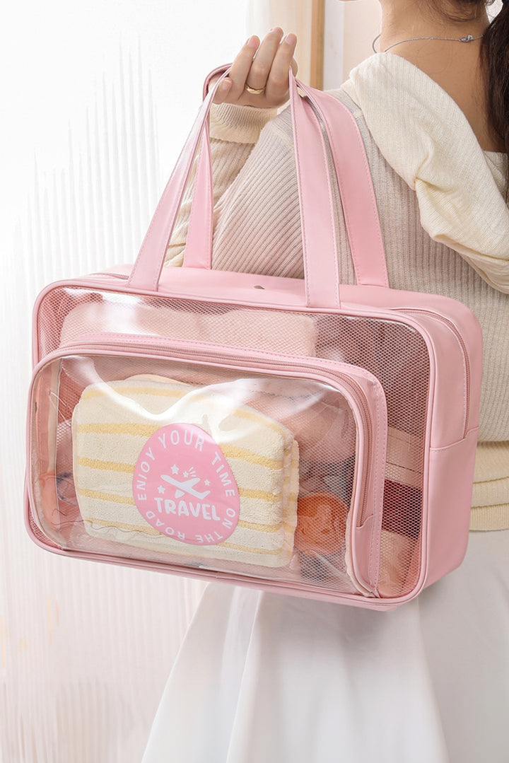 Waterproof Multi Pockets Transparent Travel Makeup Bag