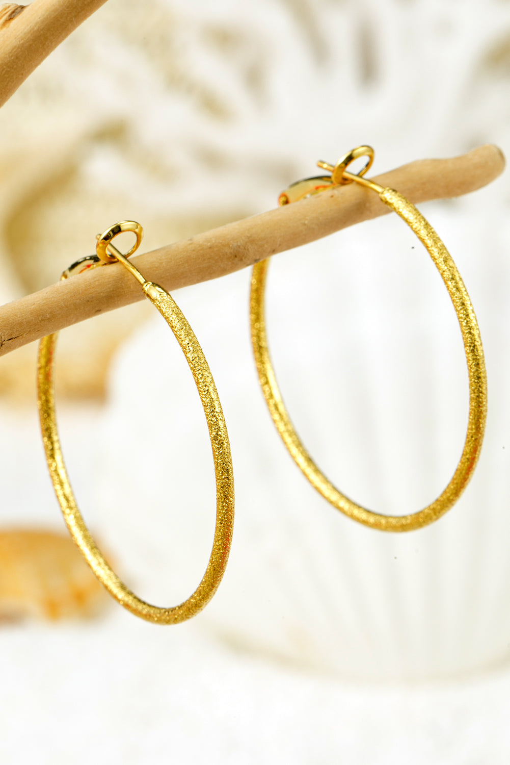 Plated Retro Hoop Earrings